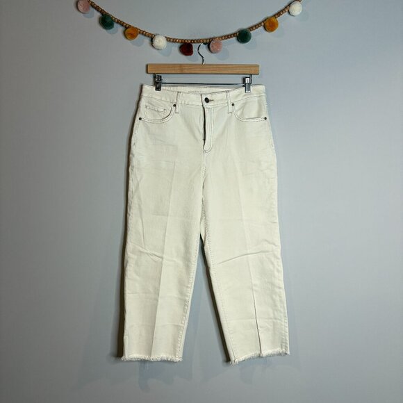 Chico's Off White High Rise Straight Leg Crop jeans - Picture 1 of 5
